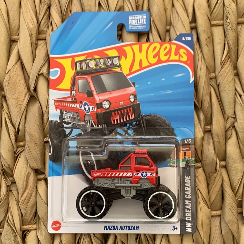 Hot Wheels Mazda Autozam Monster Truck Red Hotwheels Mattel Texas Toot New 2025